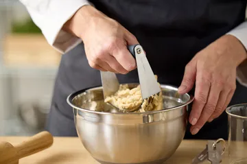 Mixing bowl with silicone base, latte - 3 Liter - Blomsterbergs