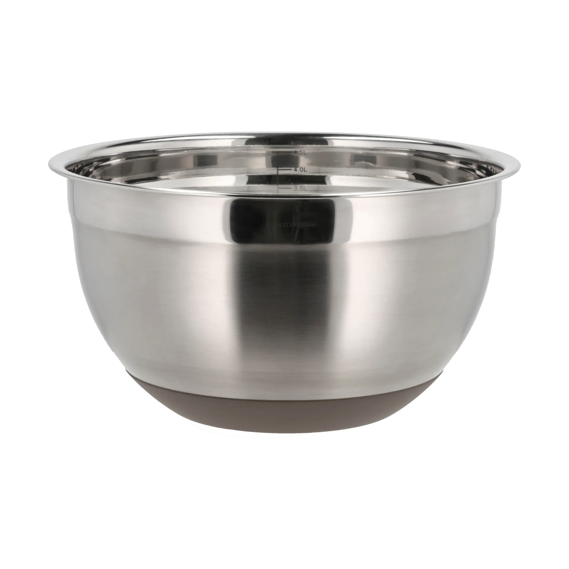 Mixing bowl with silicone base, latte, 5 Liter Blomsterbergs