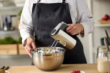 Mixing bowl with silicone base, latte - 5 Liter - Blomsterbergs