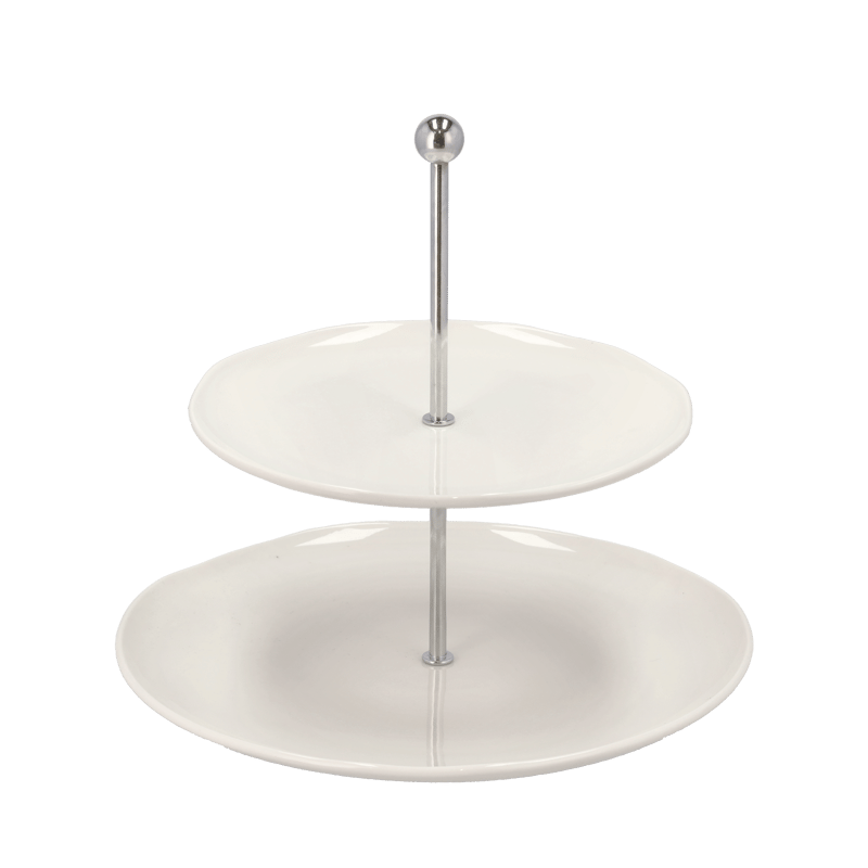 Blomsterbergs Tiered Tray 27 cm-20 cm White