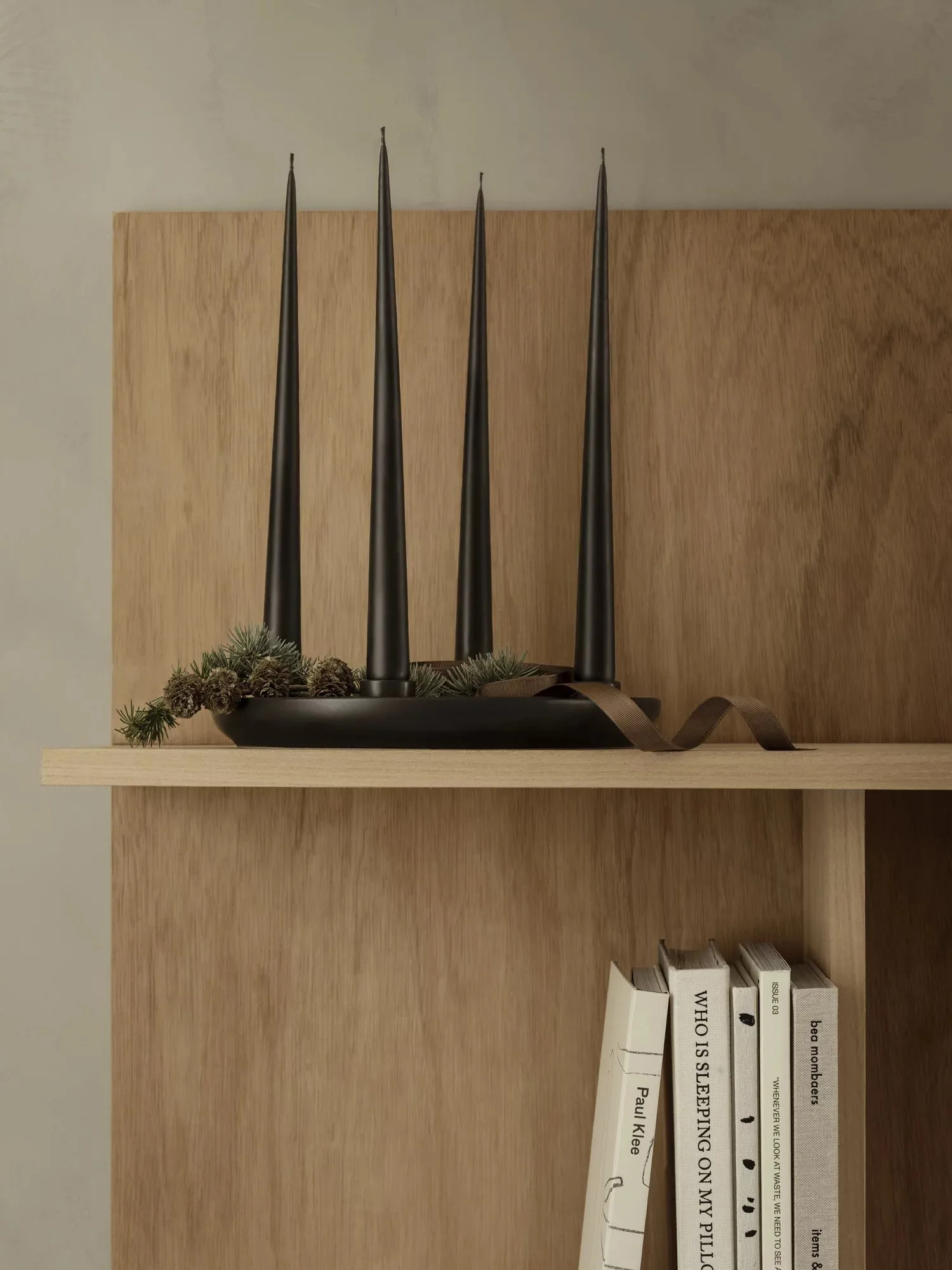 ADVENT candlestick Ø27 cm, Black blomus