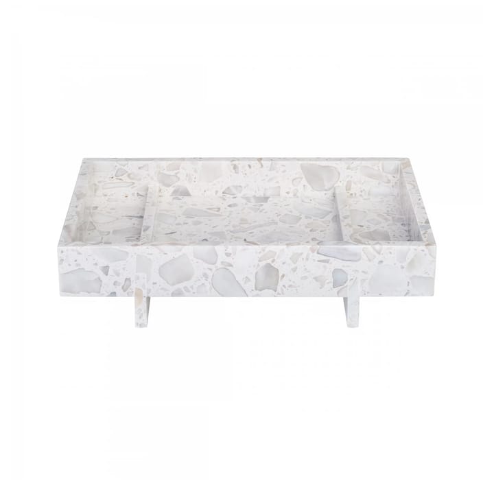 Alegto tray marble 18x30 cm - Nimbus cloud - blomus