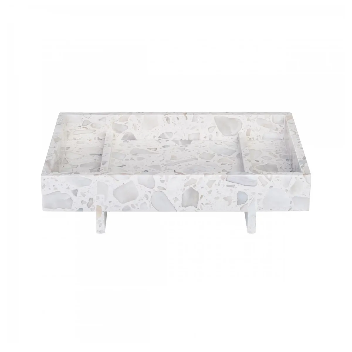 blomus Alegto tray marble 18x30 cm Nimbus cloud