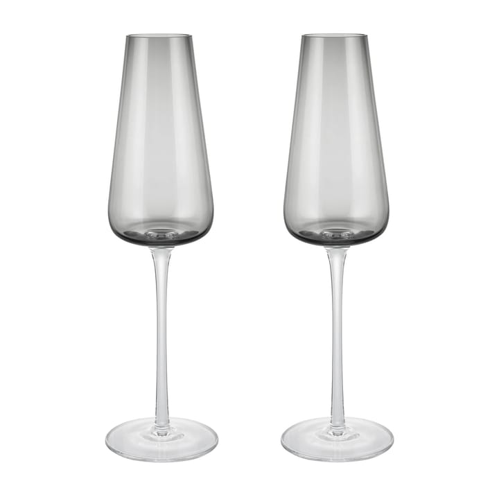 Belo champagne glass 20 cl 2 pack - Smoke - blomus