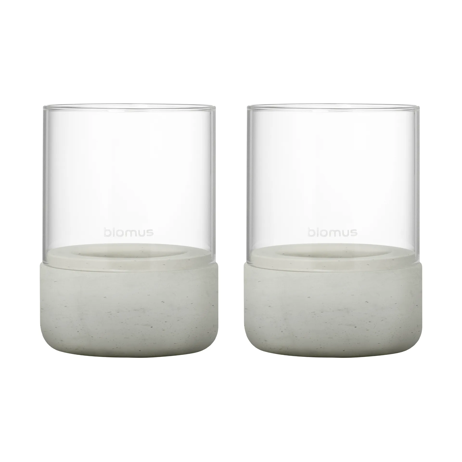 Calma lantern Ø7 cm 2-pack, Light grey blomus