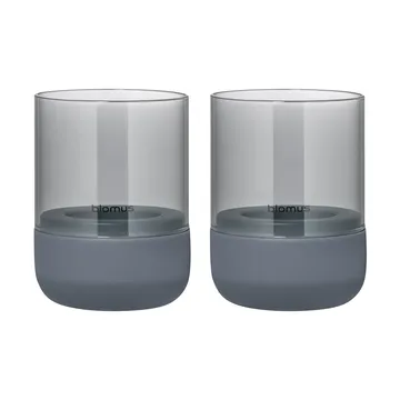 Calma lantern Ø7 cm 2-pack - Steel grey-smoke - blomus