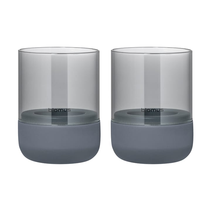 Calma lantern Ø7 cm 2-pack - Steel grey-smoke - Blomus