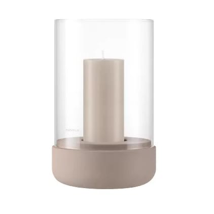 Calma lantern with block candle Ø12 cm - Fungi - Blomus
