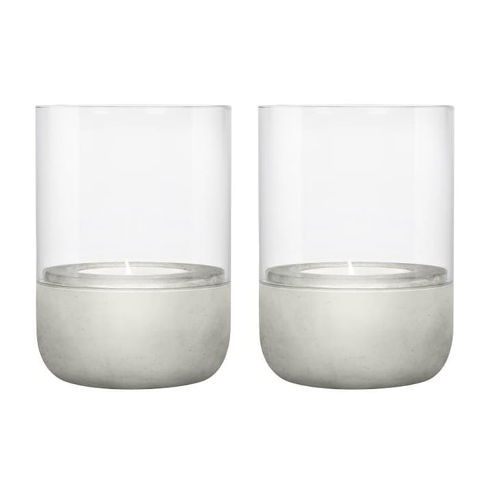 Calma lantern with tea light Ø7 cm 2-pack - Light grey - Blomus