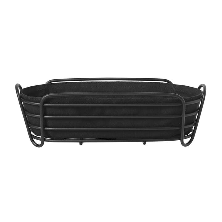 Delara bread box oval 32 cm - Black - Blomus