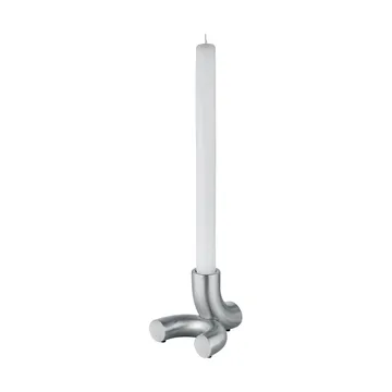 Doodle candle holder 2-pack - Matte stainless steel - blomus