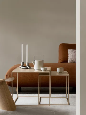 Doodle candle holder 2-pack - Matte stainless steel - blomus
