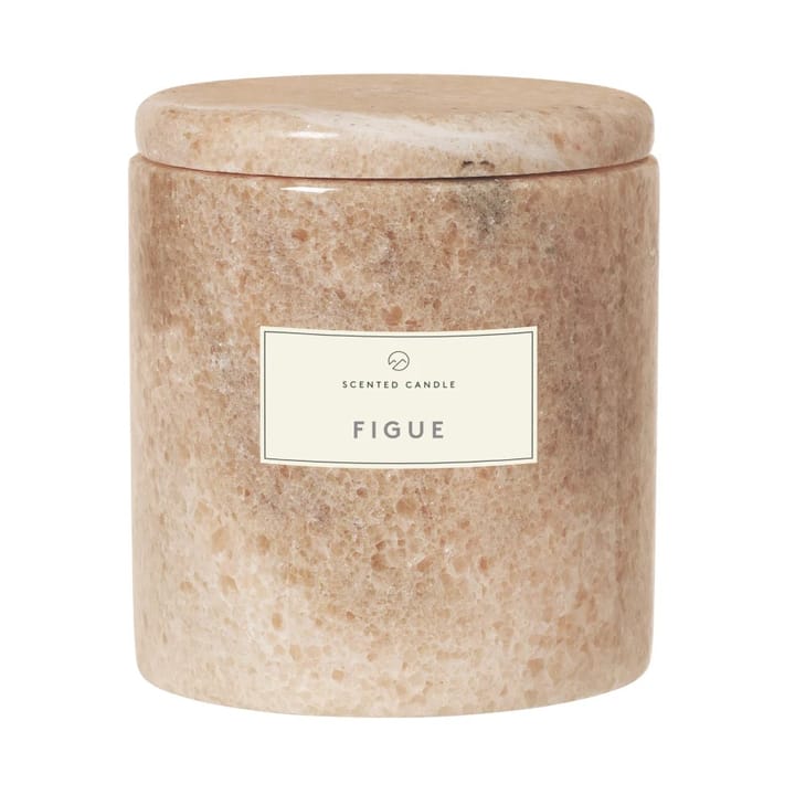 Frable scented candle marble Ø10 cm - Indian tan-fikon - Blomus