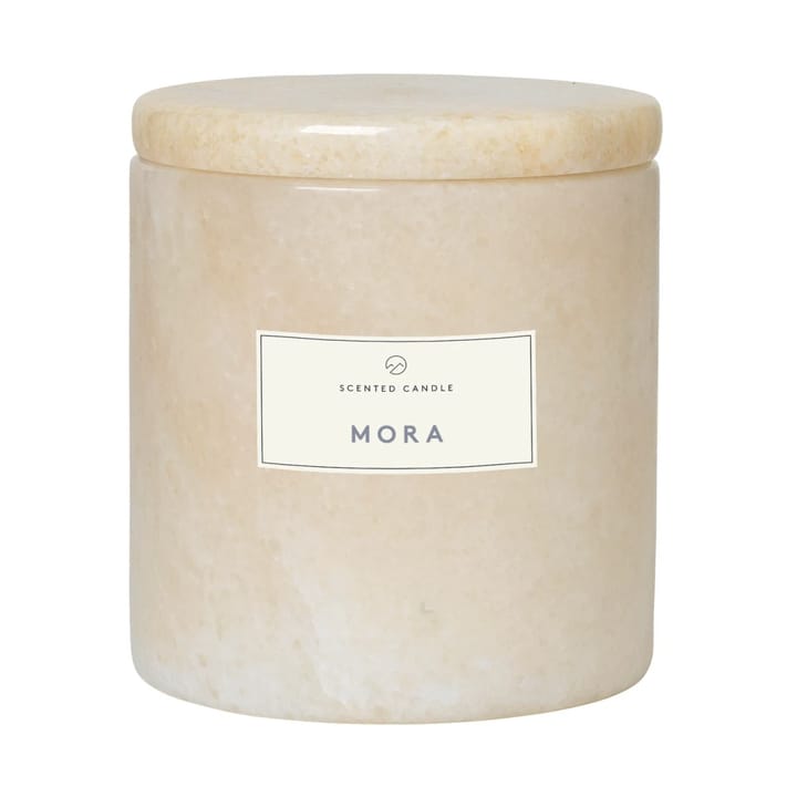 Frable scented candle marble Ø10 cm - Moonbeam-mora - blomus