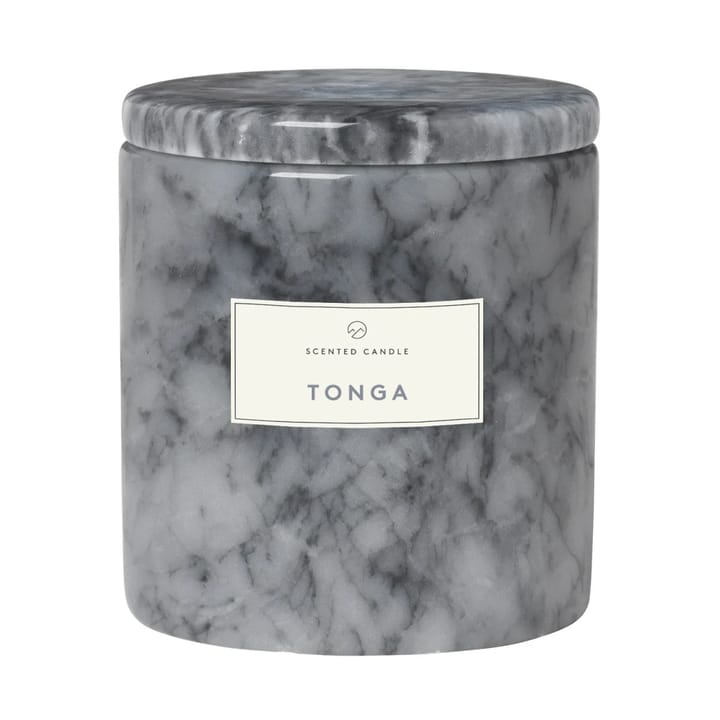 Frable scented candle marble Ø10 cm - Sharkskin-tonga - Blomus
