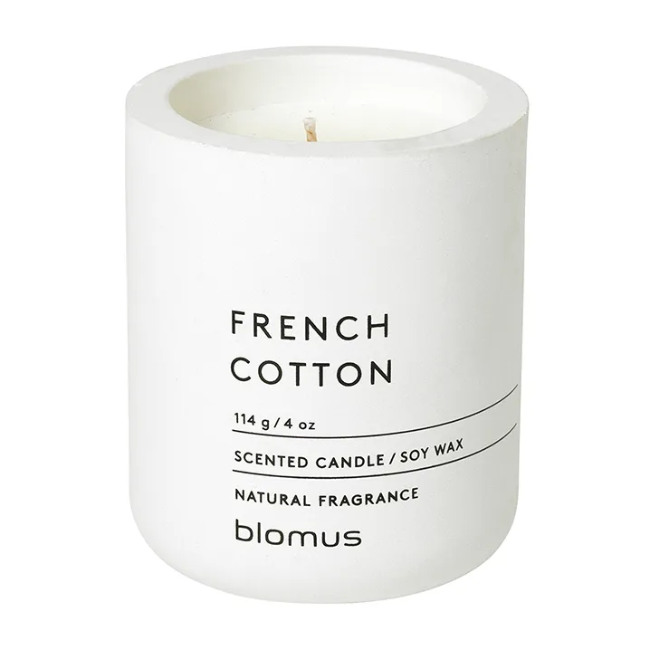 blomus Fraga scented candles 24 hours French Cotton-Lily White