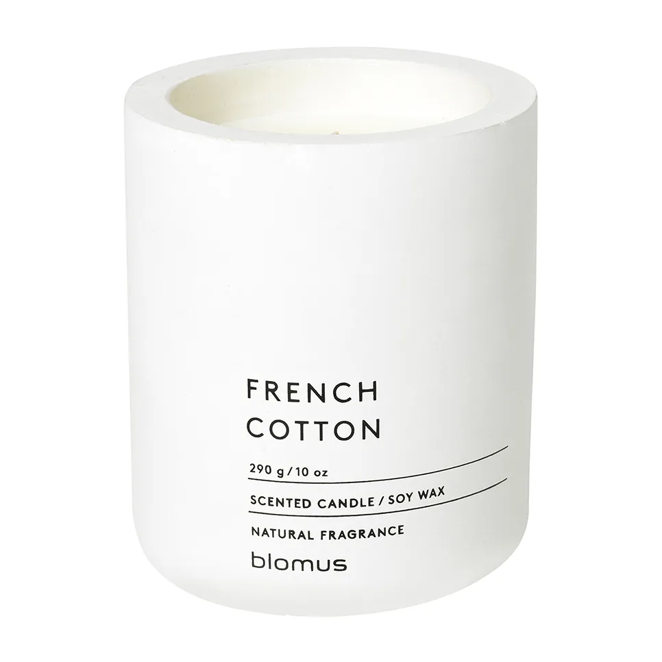 blomus Fraga scented candles 55 hours French Cotton-Lily White