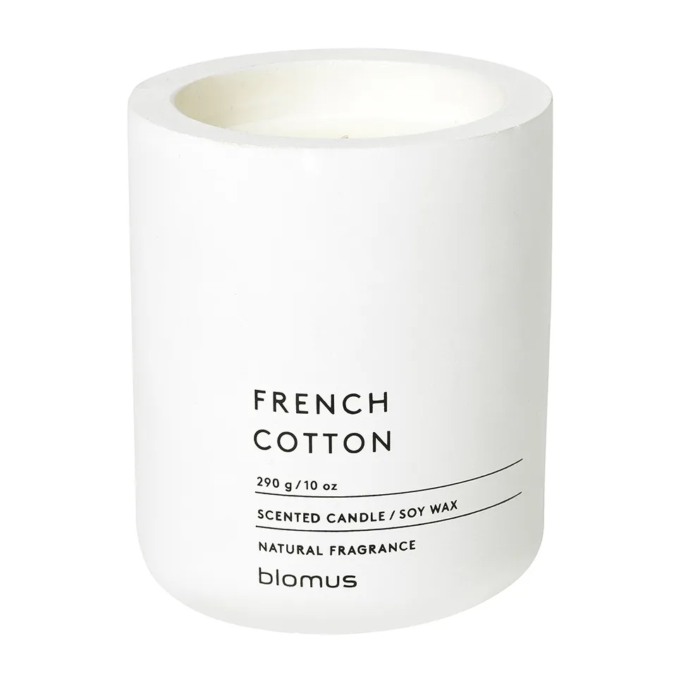 blomus Fraga scented candles 55 hours French Cotton-Lily White