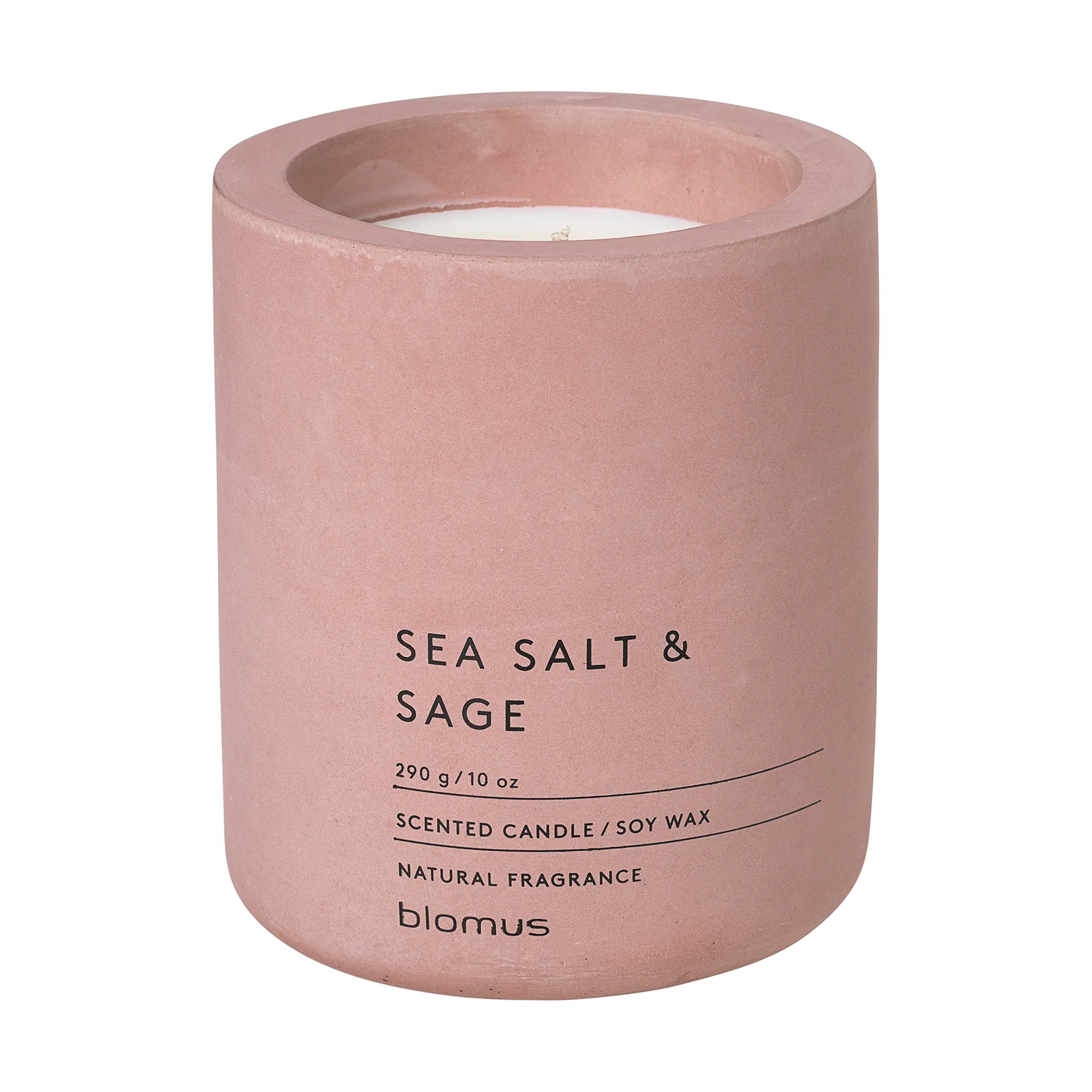 Fraga scented candles 55 hours, Sea salt & Sage-Withered Rose blomus