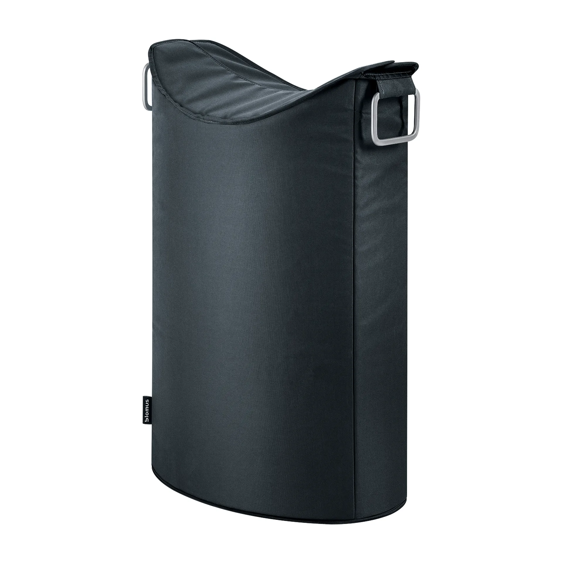 Frisco laundry basket, Black blomus