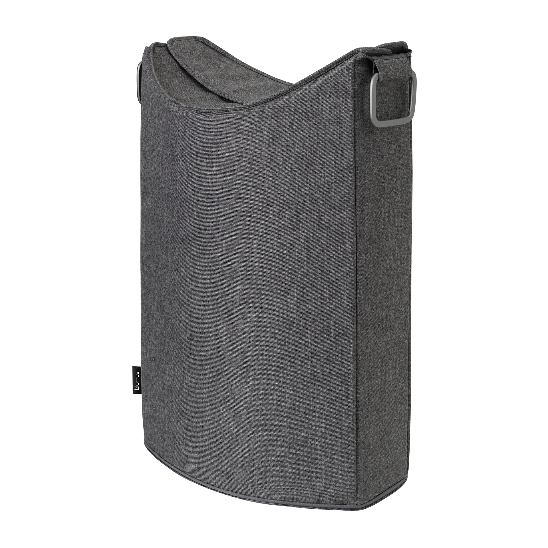 Frisco laundry basket, Steel grey blomus