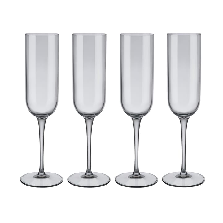 Fuum champagne glass 21 cl 4-pack - Smoke - Blomus
