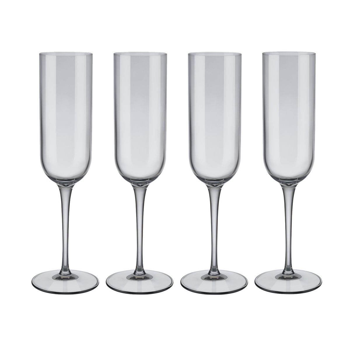 blomus Fuum champagne glass 21 cl 4-pack | Scandinavian Design | Champagne glasses | Grey