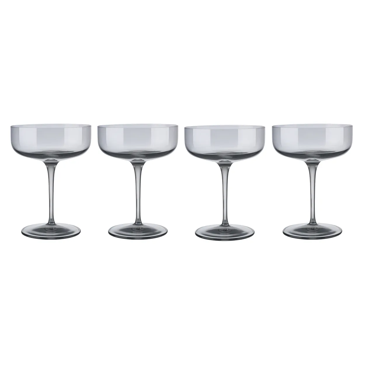 blomus Fuum champagne glass coupe 30 cl 4-pack | Scandinavian Design | Champagne glasses | Grey