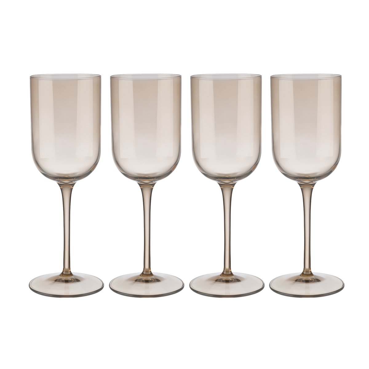 blomus Fuum white wine glass 28 cl 4-pack Nomand | Scandinavian Design | Wine glasses | Brown