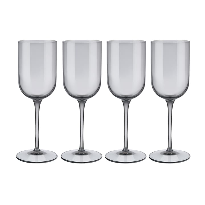 Fuum white wine glass 28 cl 4-pack - Smoke - blomus