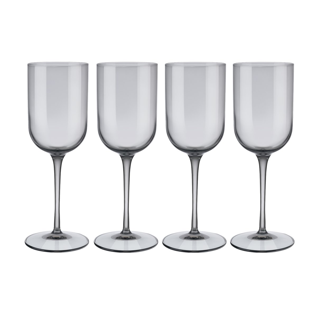 blomus Fuum white wine glass 28 cl 4-pack | Scandinavian Design | Wine glasses | Grey