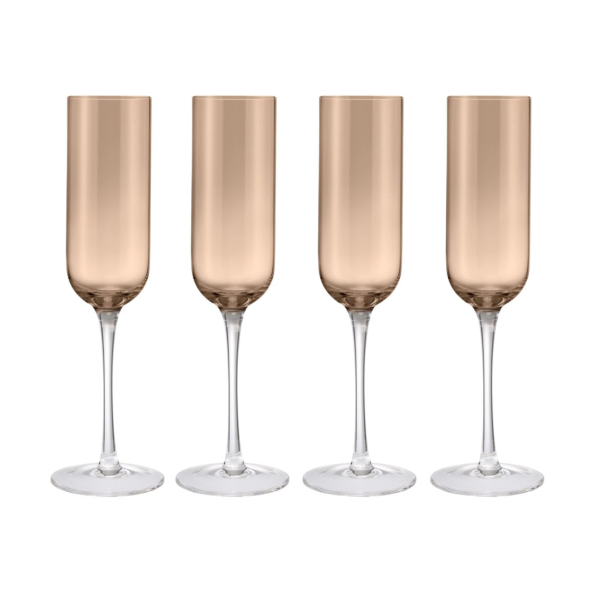 blomus Fuumi champagne glass 22 cl 4-pack Coffee-clear