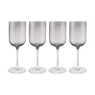 Fuumi red wine glass 40 cl 4-pack - Smoke-clear - blomus
