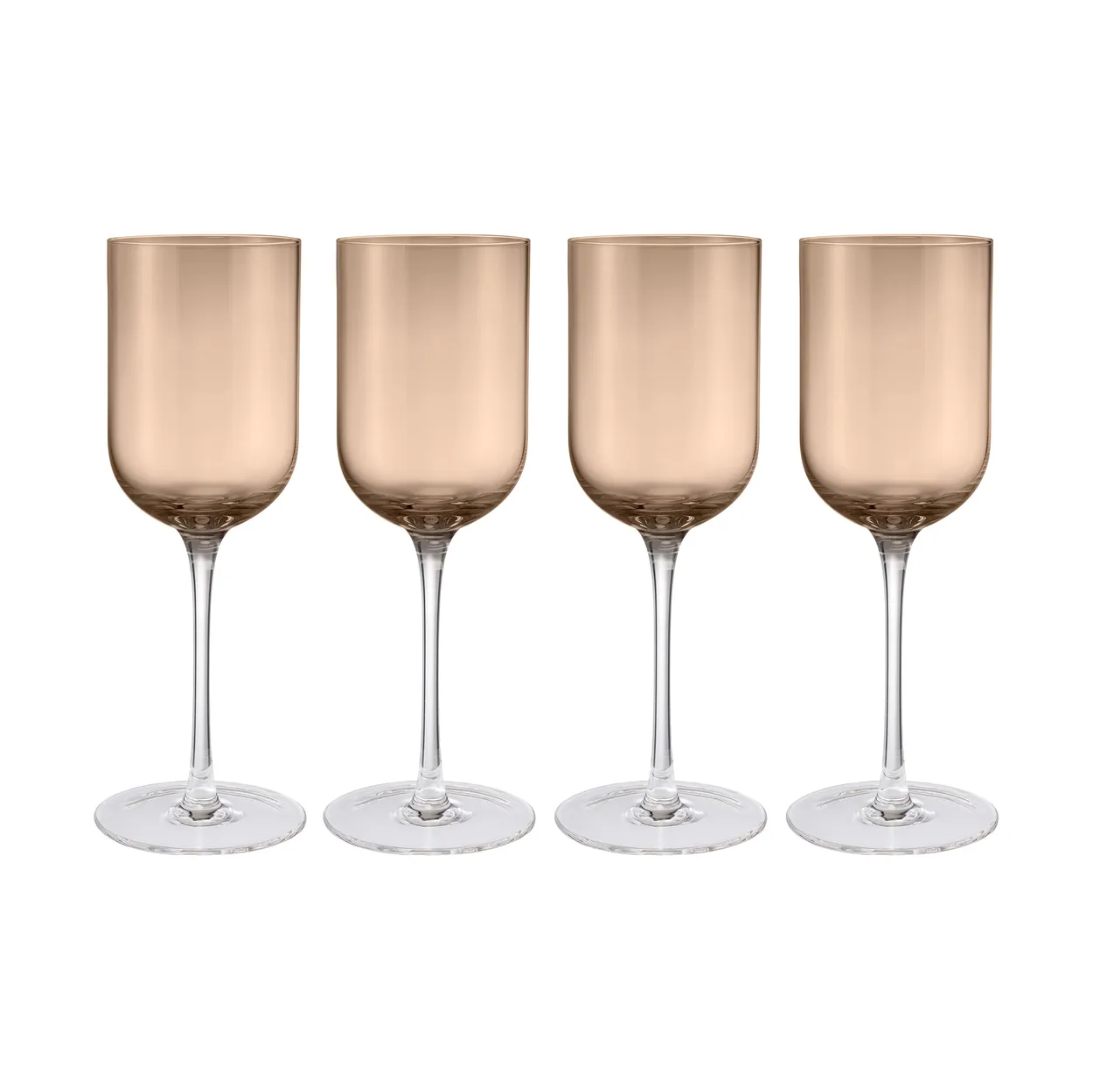 blomus Fuumi wine glass 31 cl 4-pack Coffee-clear | Scandinavian Design | Wine glasses | Brown