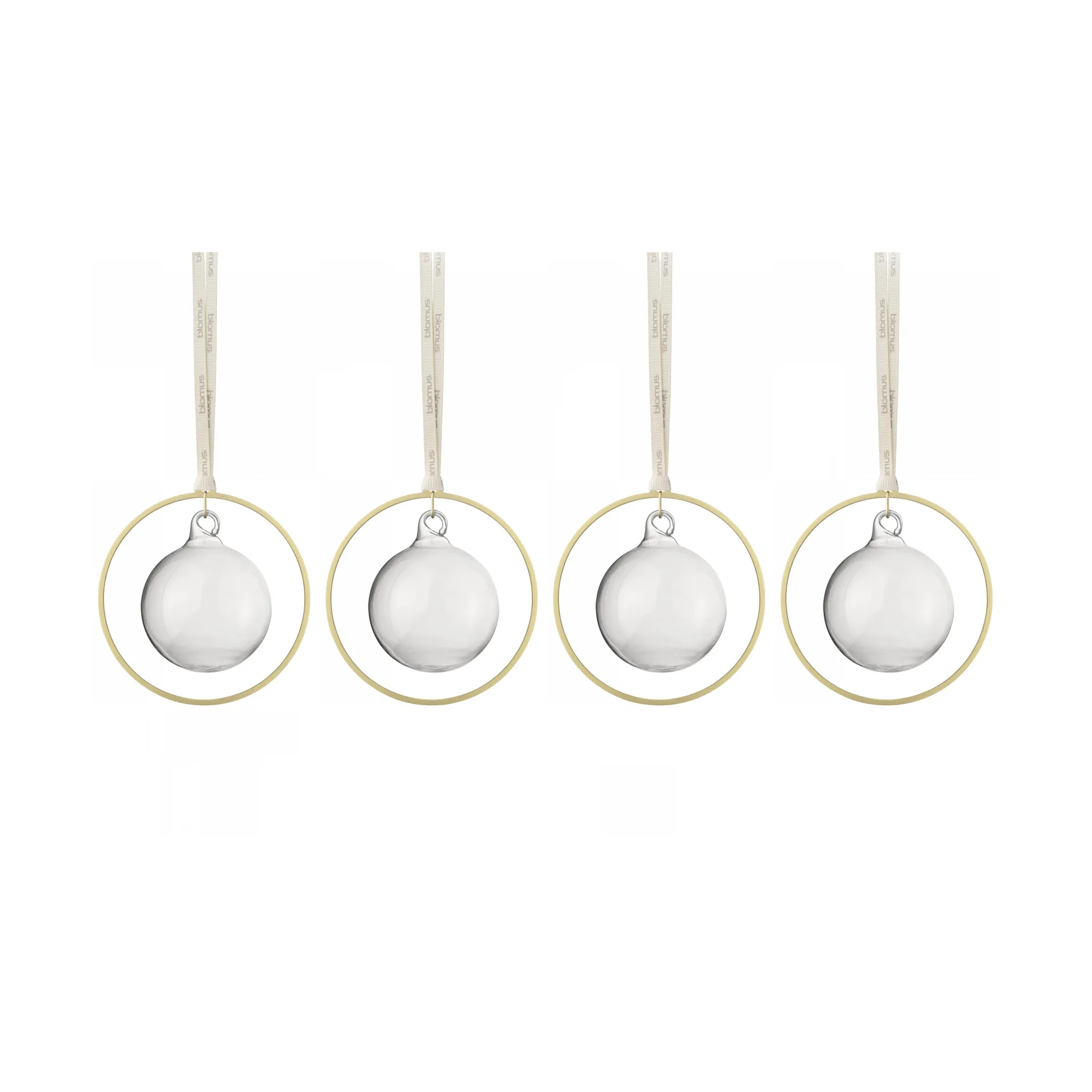 KITAI Christmas bauble 8,5 cm 4-pack, Clear blomus