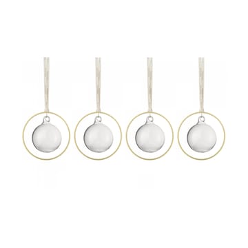 KITAI Christmas bauble 8,5 cm 4-pack - Clear - blomus