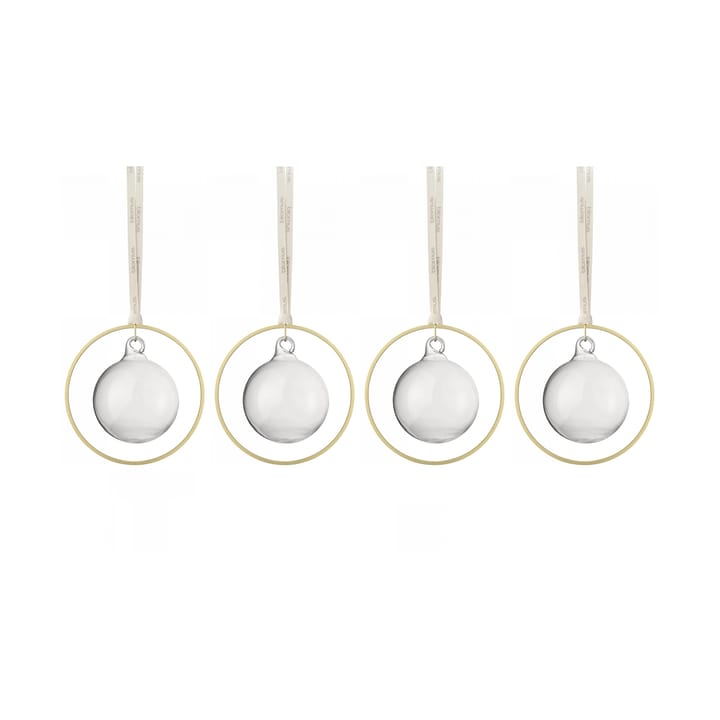 KITAI Christmas bauble 8,5 cm 4-pack - Clear - Blomus