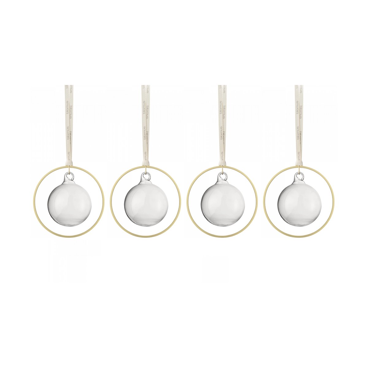 blomus KITAI Christmas bauble 8,5 cm 4-pack Clear | Scandinavian Design | Christmas decorations | Transparent