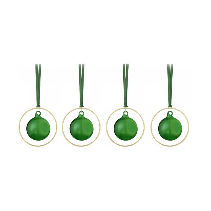 KITAI Christmas bauble 8,5 cm 4-pack - Duck green - Blomus