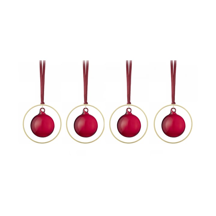 KITAI Christmas bauble 8,5 cm 4-pack - Port - Blomus