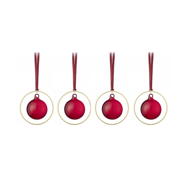 KITAI Christmas bauble 8,5 cm 4-pack - Port - Blomus