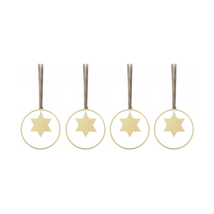 KITAI tree decoration 8,5 cm 4-pack - Stars - Blomus