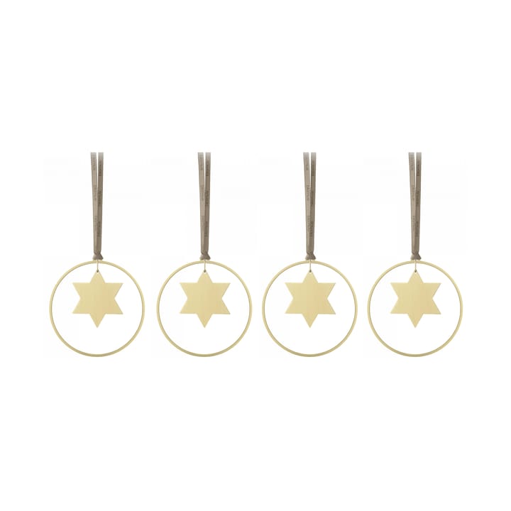 KITAI tree decoration 8,5 cm 4-pack - Stars - Blomus