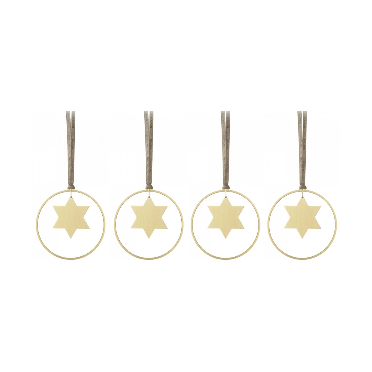blomus KITAI tree decoration 8,5 cm 4-pack Stars | Scandinavian Design | Decorative accessories | Gold-coloured