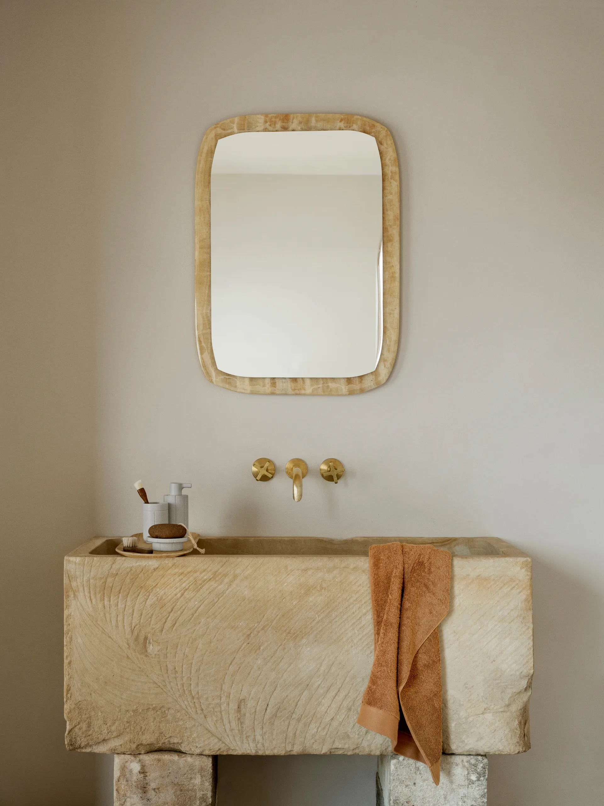 Kua toothbrush mug, Moonbeam, Ø7x11 cm blomus