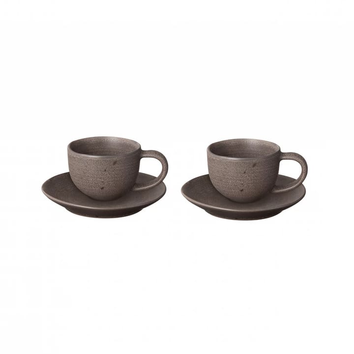 Kumi espresso  cup with saucer 6 cl 2-pack - Espresso  - blomus