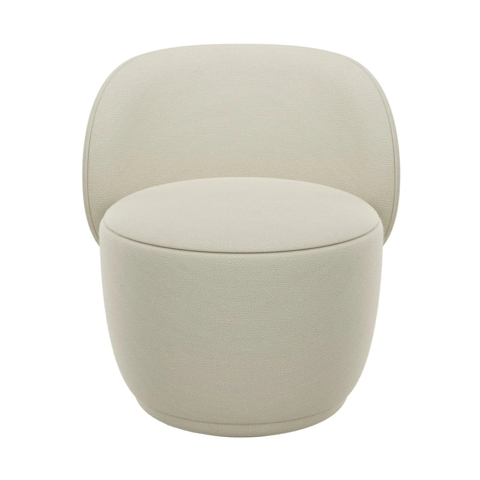 Kuon armchair with swivel function, Boucla Beige blomus