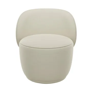 Kuon armchair with swivel function - Boucla Beige - blomus