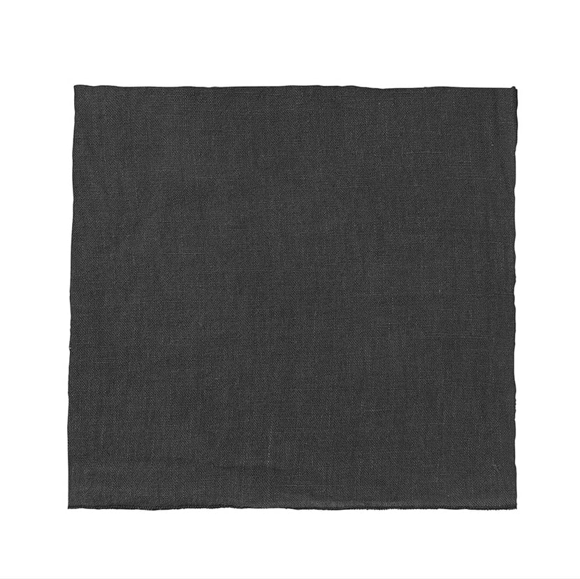 blomus Lineo linen napkin 42x42 cm Magnet | Scandinavian Design | Linen & cotton napkins | Black