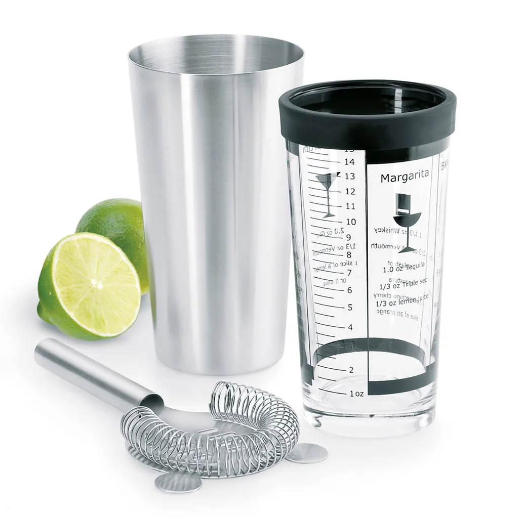 blomus Lounge Boston shaker set Stainless steel | Scandinavian Design | Cocktail shakers | Silver-coloured